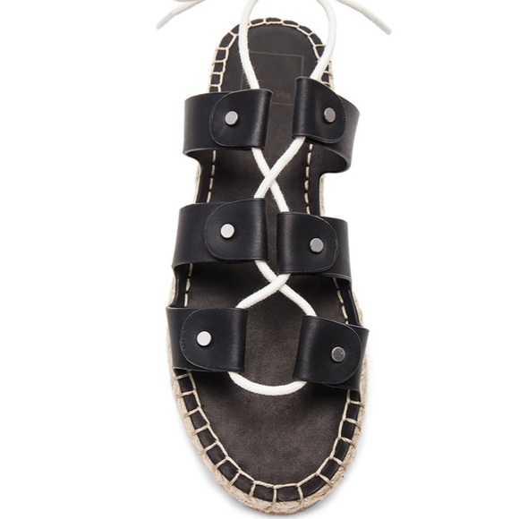 Dolce Vita REVOLVE Vana Espadrille Black Sandals - Picture 4 of 4